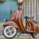 Illustration for article titled Beautiful Hand-Made Wooden Vespa